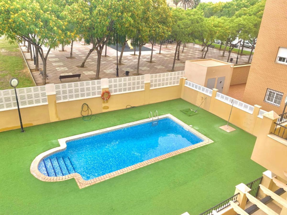 Apartmán Casa Tino 500M Playa Terraza Garaje Piscina Aguadulce  Exteriér fotografie